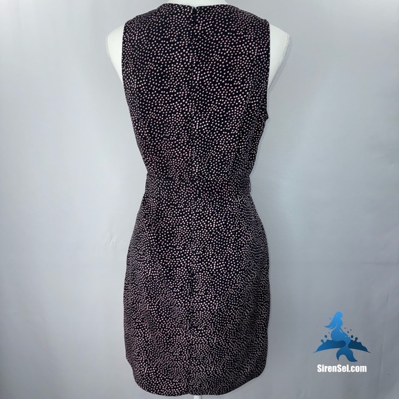 1171 Express Sleeveless Dress – Size S/P – Black & Pink Dot Print - Picture 9 of 14